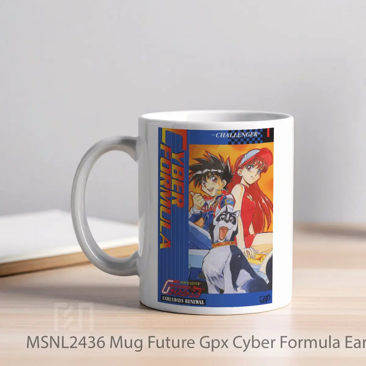 Mug Future Gpx Cyber Formula Early Days Renewal Gelas Keramik Tema Film MSNL2436 - Tampak Kiri