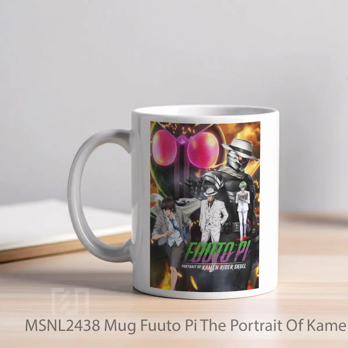 Mug Fuuto Pi The Portrait Of Kamen Rider Skull Gelas Keramik Tema Film MSNL2438 - Tampak Kiri