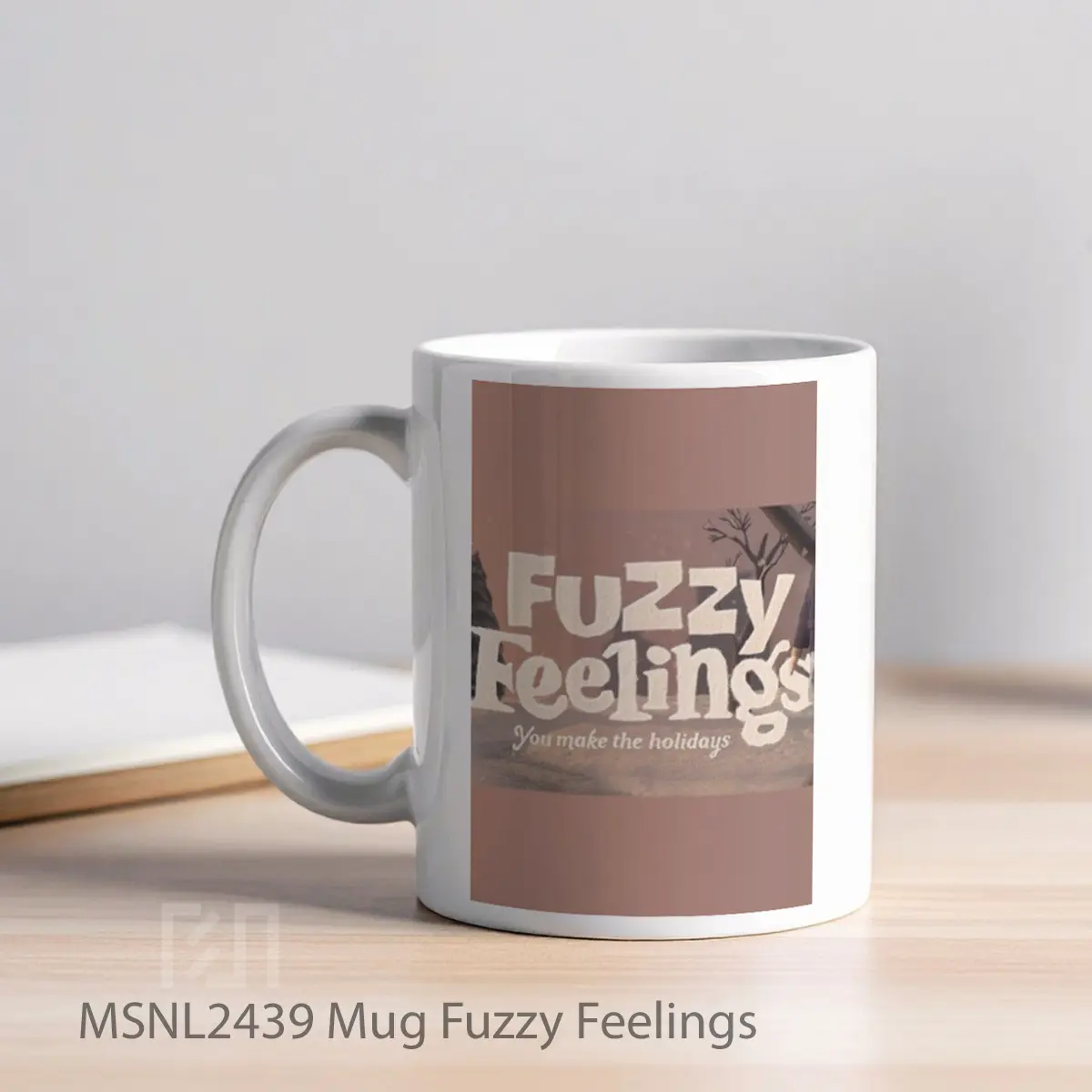 Mug Fuzzy Feelings Gelas Keramik Tema Film MSNL2439 - Tampak Kiri