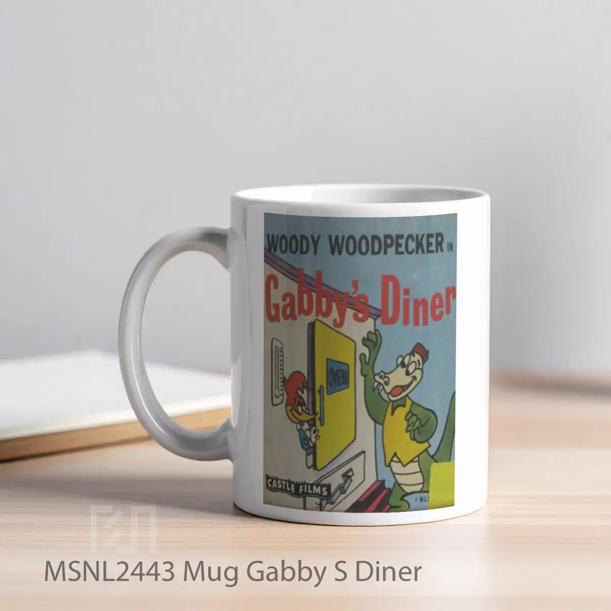 Mug Gabby S Diner Gelas Keramik Tema Film MSNL2443 - Tampak Kiri
