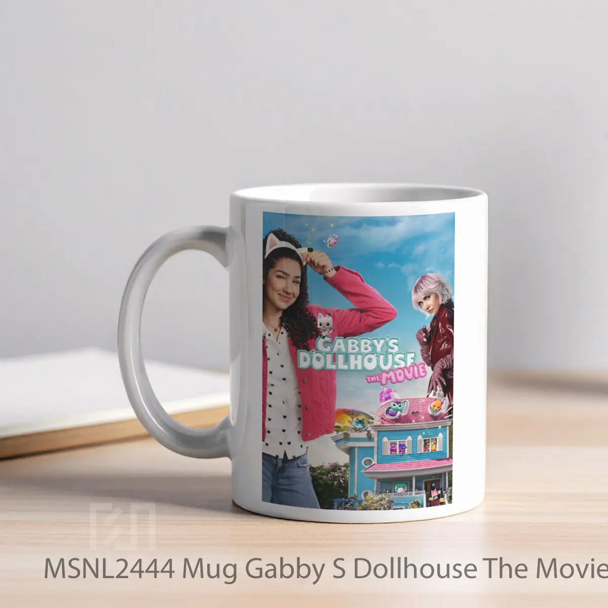 Mug Gabby S Dollhouse The Movie Gelas Keramik Tema Film MSNL2444 - Tampak Kiri