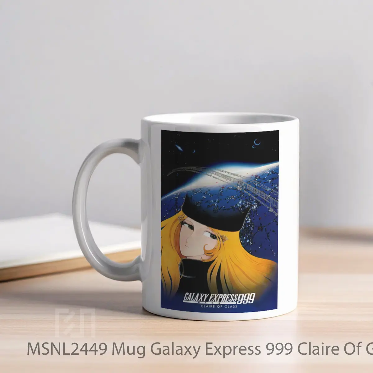 Mug Galaxy Express 999 Claire Of Glass Gelas Keramik Tema Film MSNL2449 - Tampak Kiri