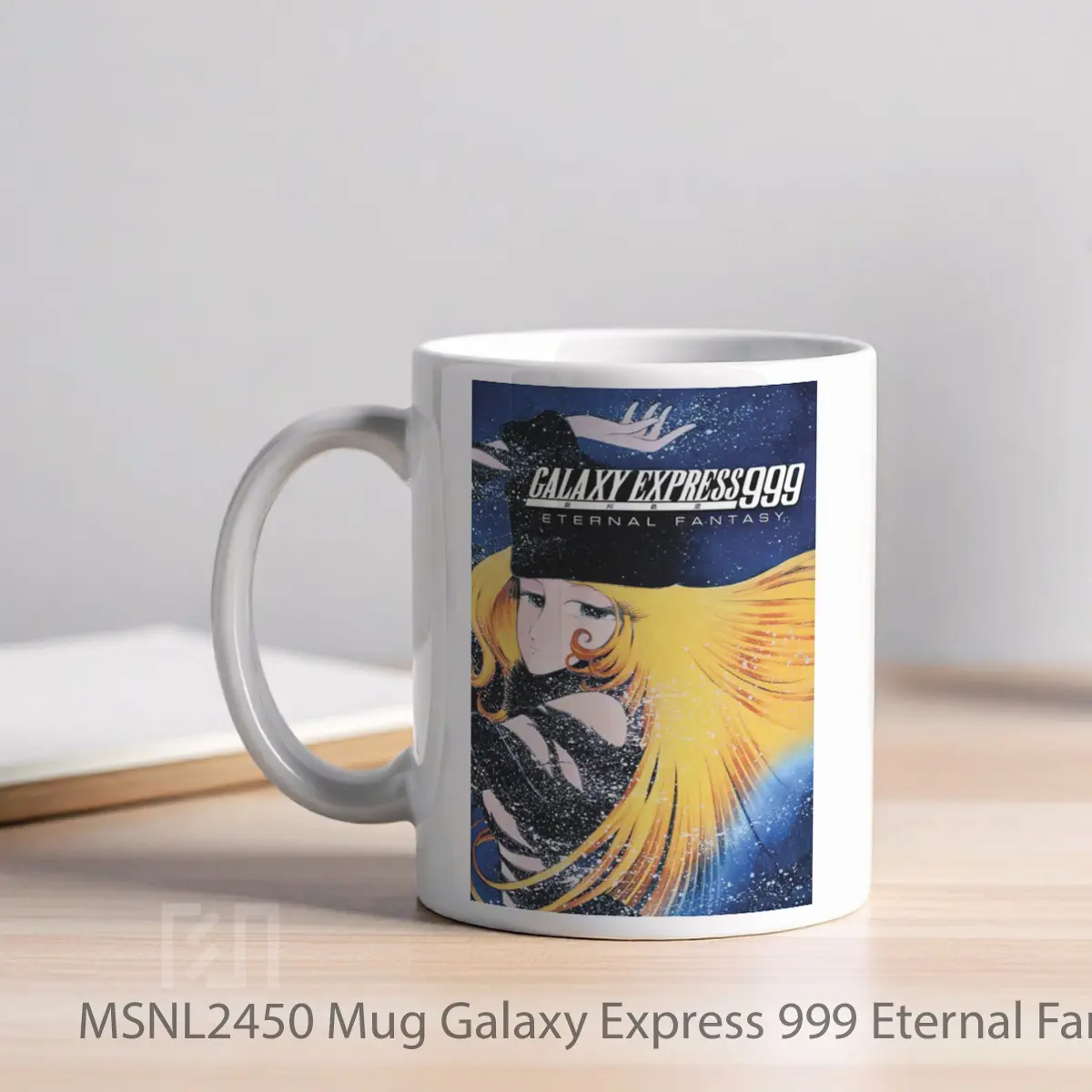 Mug Galaxy Express 999 Eternal Fantasy Gelas Keramik Tema Film MSNL2450 - Tampak Kiri