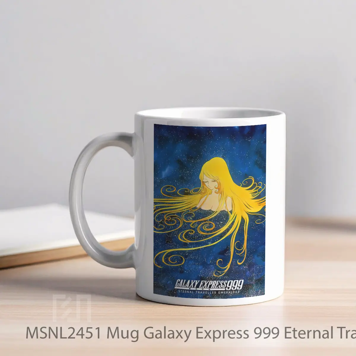 Mug Galaxy Express 999 Eternal Traveler Emeraldas Gelas Keramik Tema Film MSNL2451 - Tampak Kiri