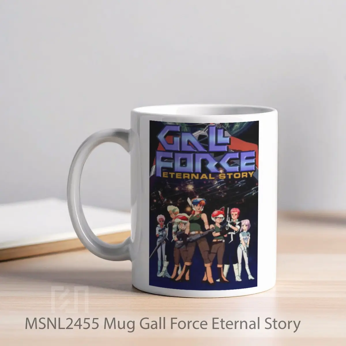 Mug Gall Force Eternal Story Gelas Keramik Tema Film MSNL2455 - Tampak Kiri