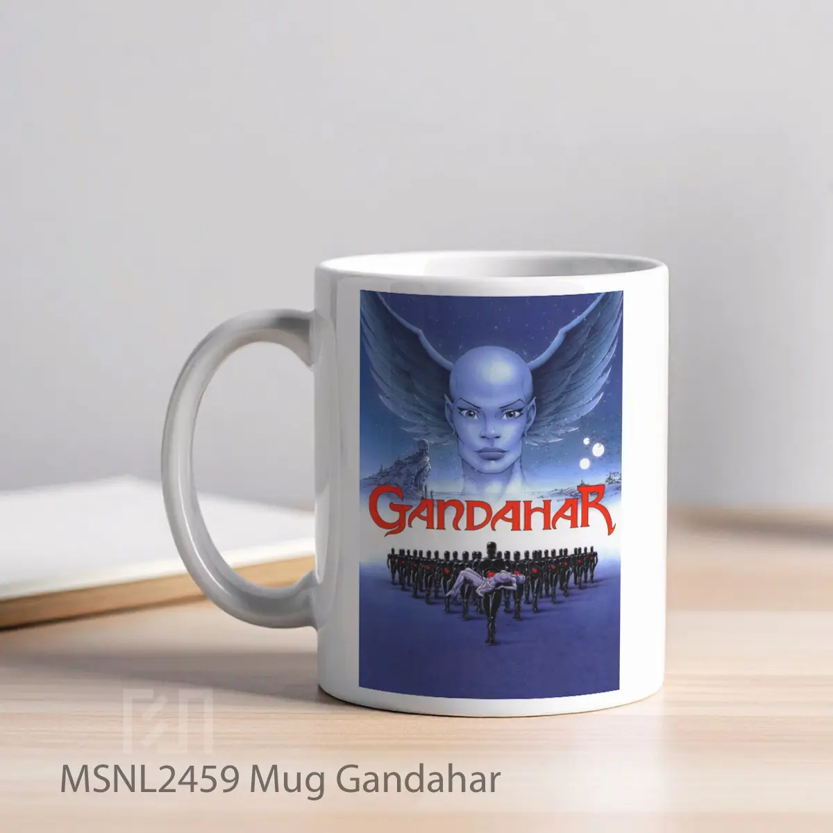 Mug Gandahar Gelas Keramik Tema Film MSNL2459 - Tampak Kiri