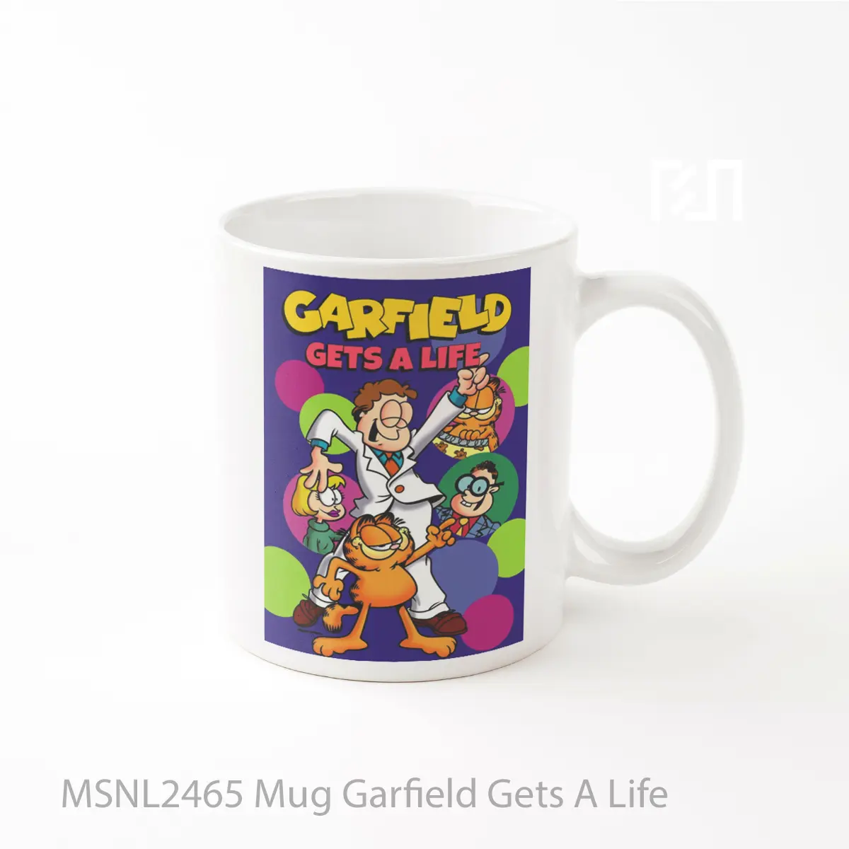 Mug Garfield Gets A Life Gelas Keramik Tema Film MSNL2465
