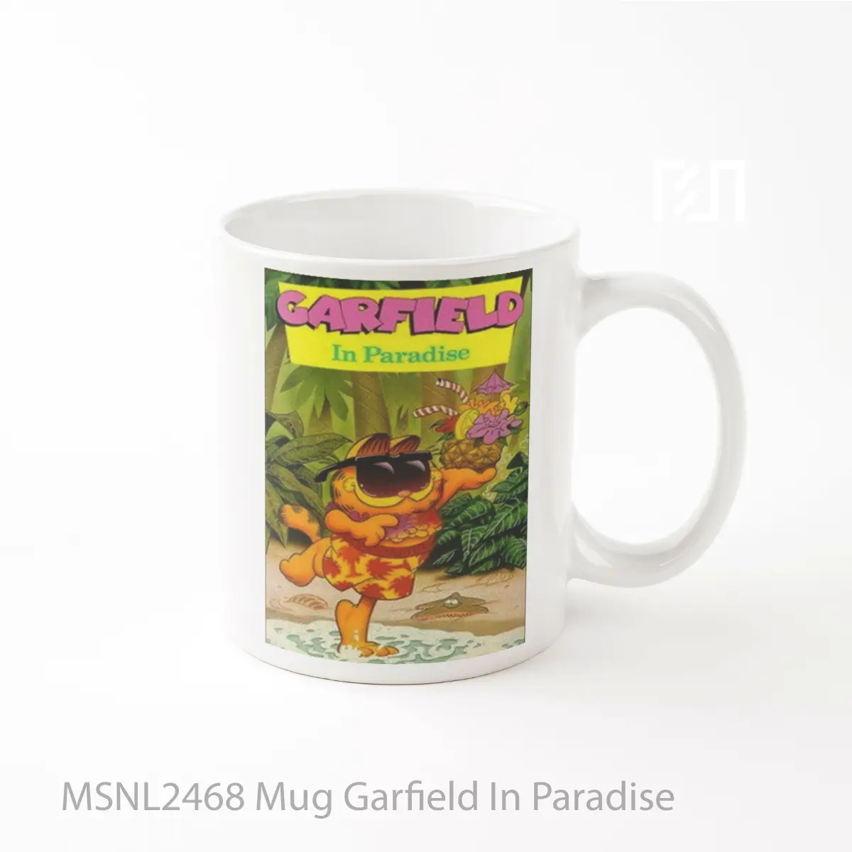 Mug Garfield In Paradise Gelas Keramik Tema Film MSNL2468