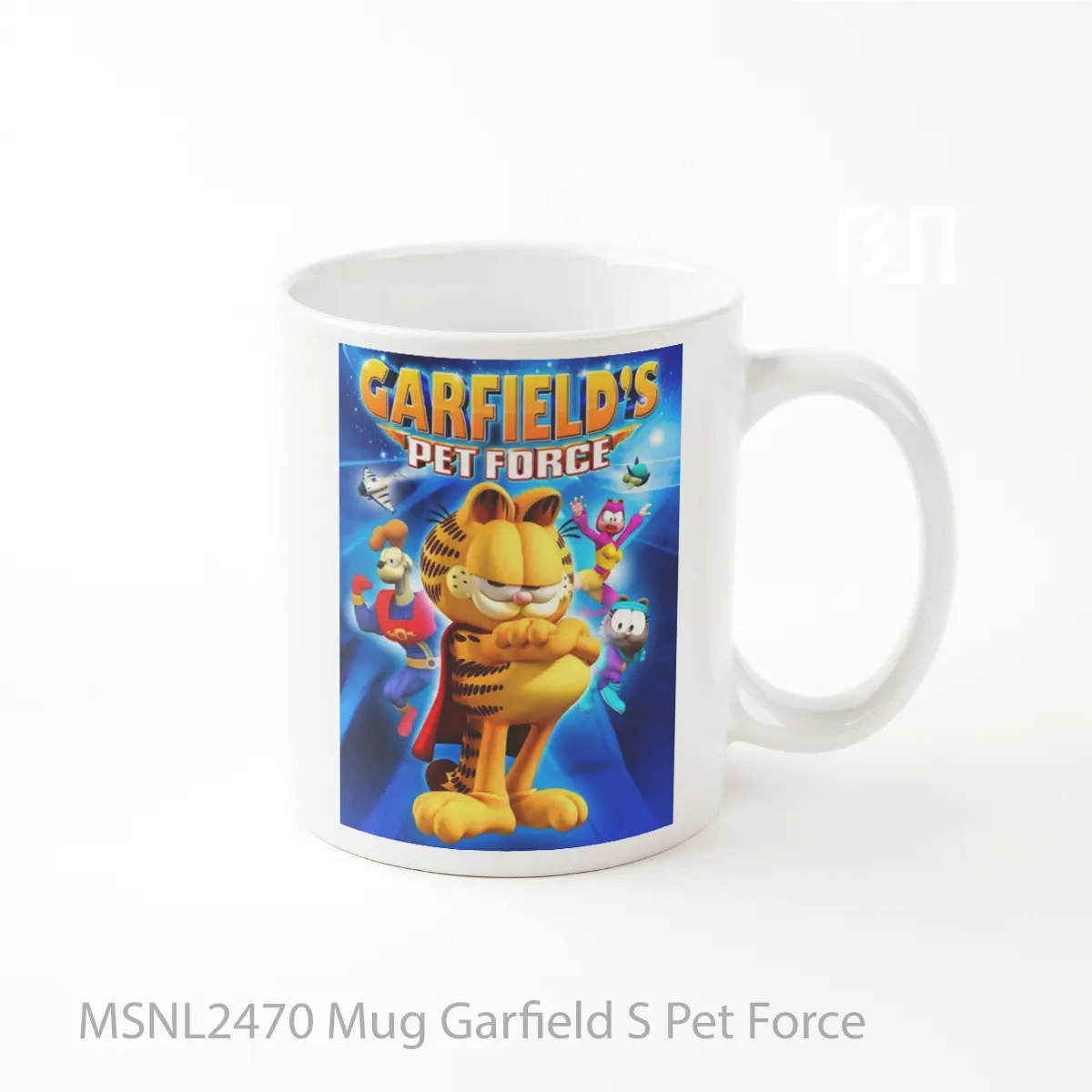 Mug Garfield S Pet Force Gelas Keramik Tema Film MSNL2470