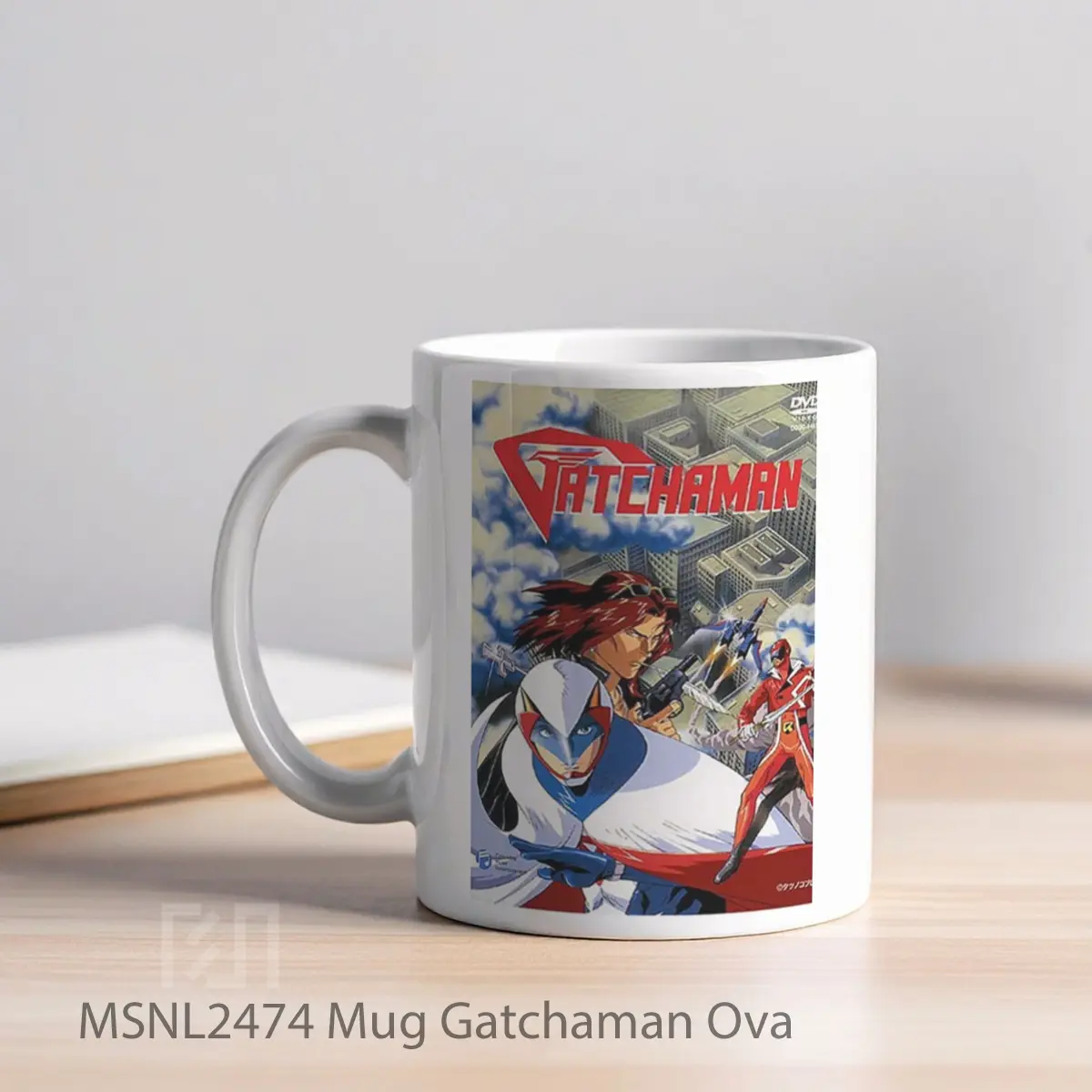 Mug Gatchaman Ova Gelas Keramik Tema Film MSNL2474 - Tampak Kiri