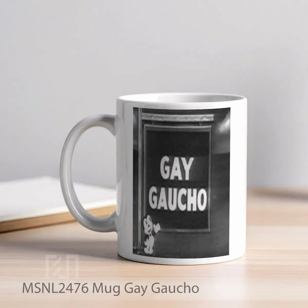 Mug Gay Gaucho Gelas Keramik Tema Film MSNL2476 - Tampak Kiri
