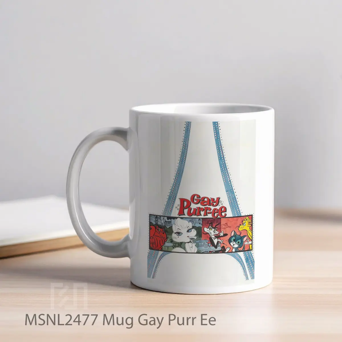 Mug Gay Purr Ee Gelas Keramik Tema Film MSNL2477 - Tampak Kiri