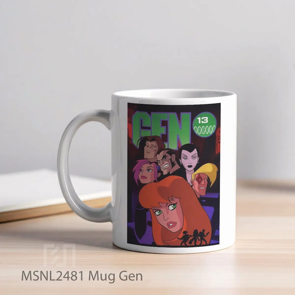 Mug Gen Gelas Keramik Tema Film MSNL2481 - Tampak Kiri