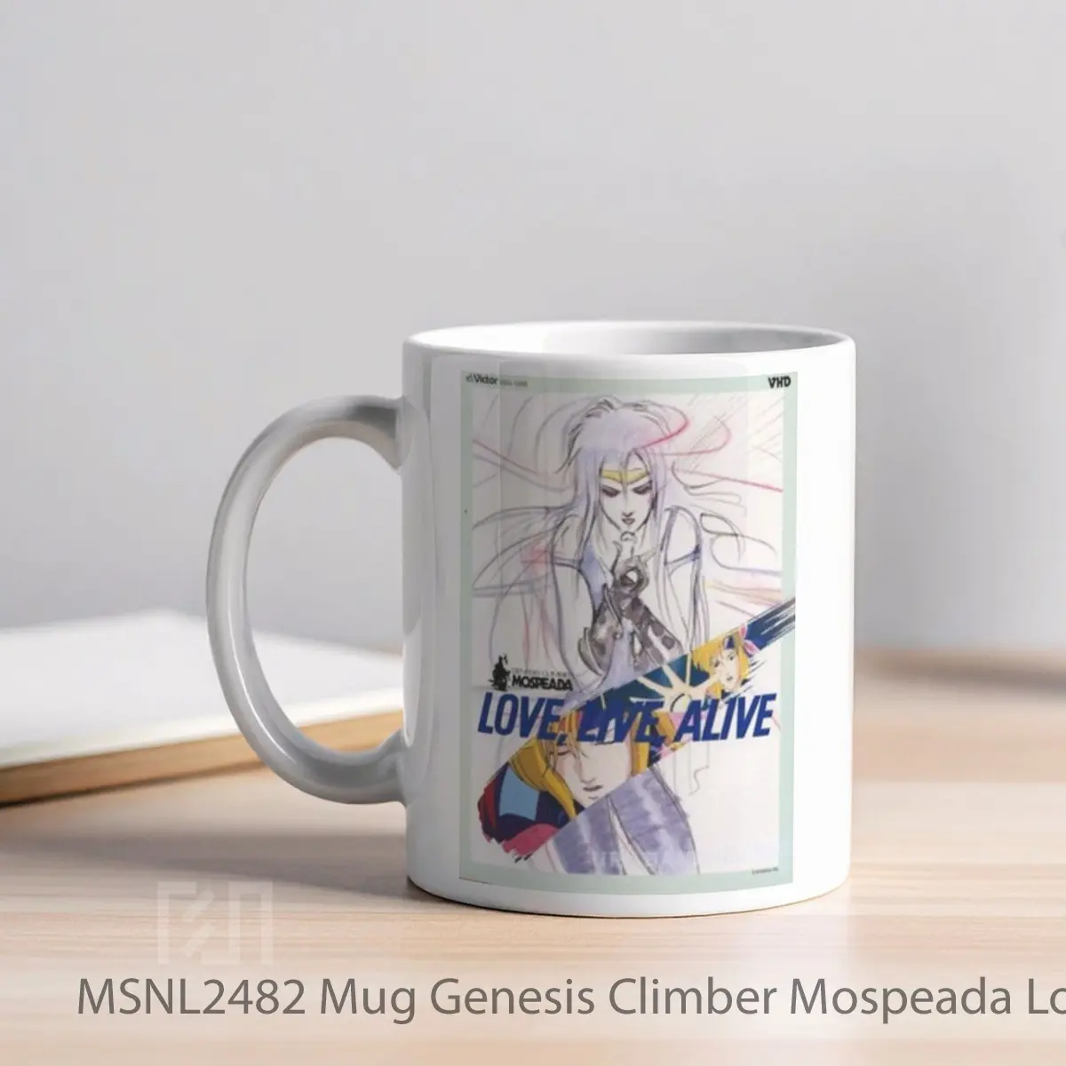 Mug Genesis Climber Mospeada Love Live Alive Gelas Keramik Tema Film MSNL2482 - Tampak Kiri