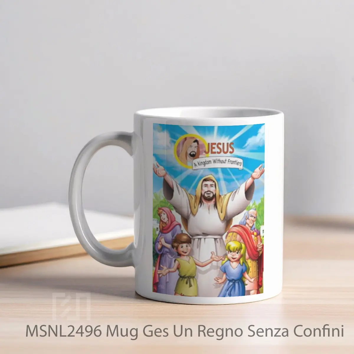 Mug Ges Un Regno Senza Confini Gelas Keramik Tema Film MSNL2496 - Tampak Kiri