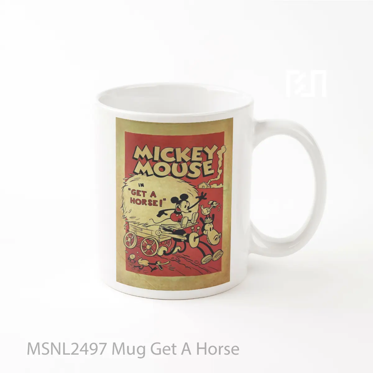 Mug Get A Horse Gelas Keramik Tema Film MSNL2497