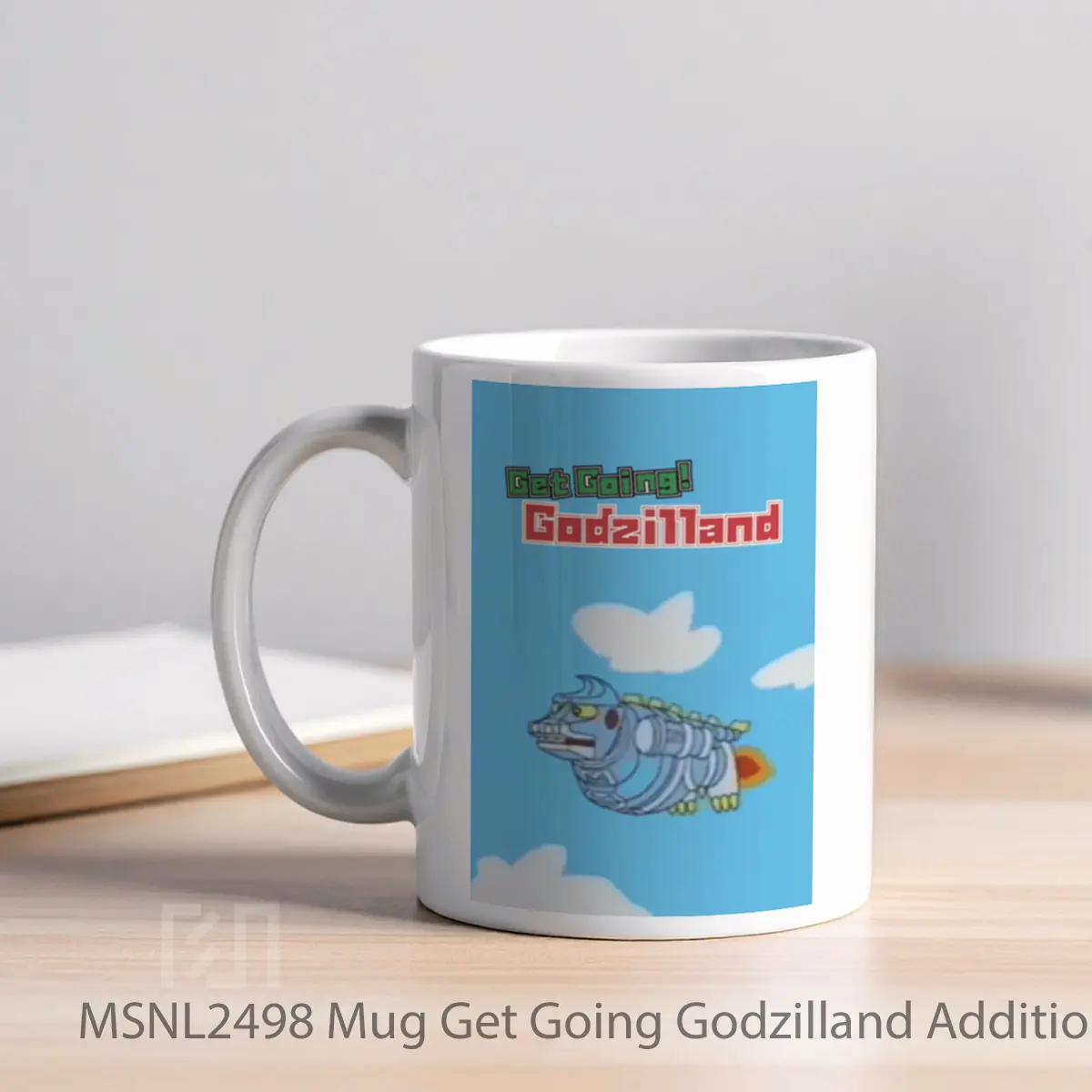 Mug Get Going Godzilland Addition Gelas Keramik Tema Film MSNL2498 - Tampak Kiri