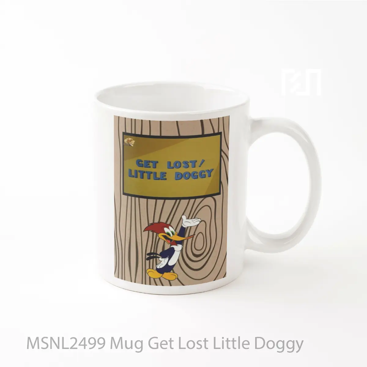 Mug Get Lost Little Doggy Gelas Keramik Tema Film MSNL2499
