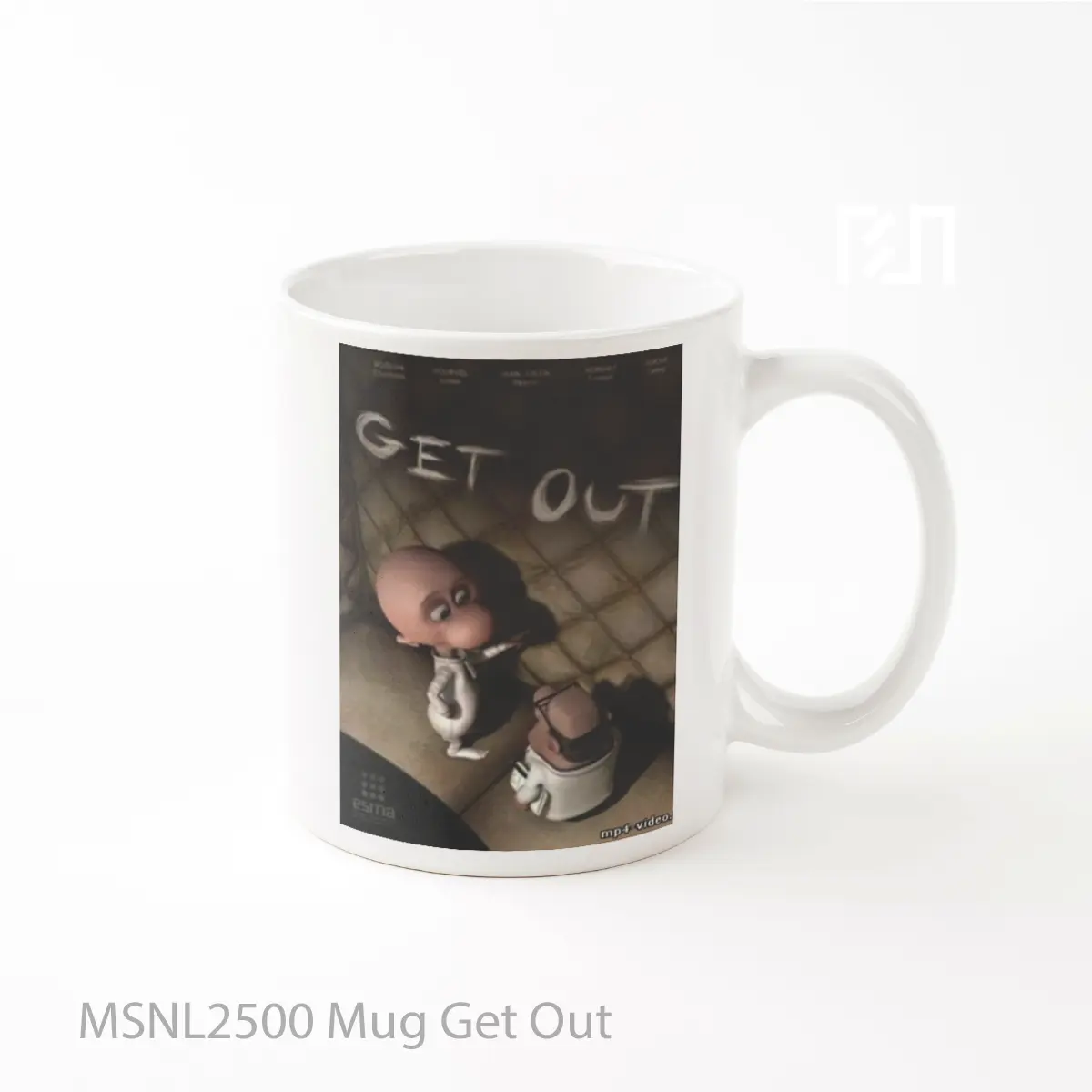 Mug Get Out Gelas Keramik Tema Film MSNL2500