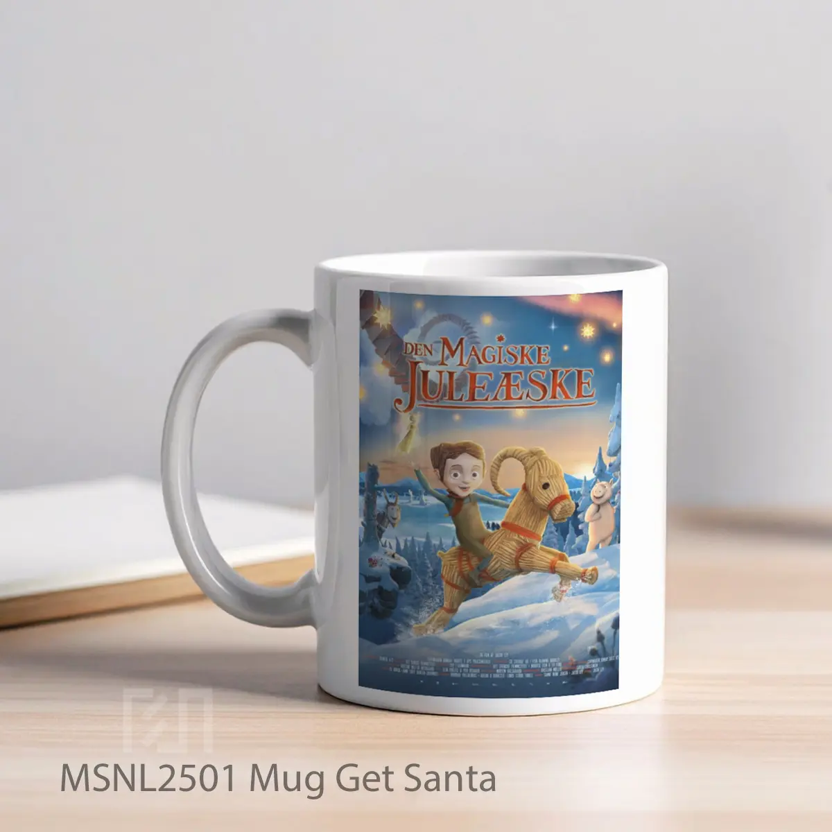 Mug Get Santa Gelas Keramik Tema Film MSNL2501 - Tampak Kiri