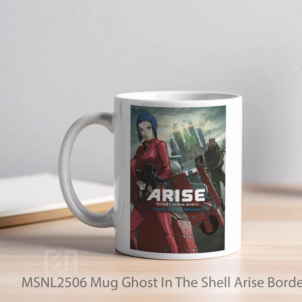Mug Ghost In The Shell Arise Border 2 Ghost Whispers Gelas Keramik Tema Film MSNL2506 - Tampak Kiri