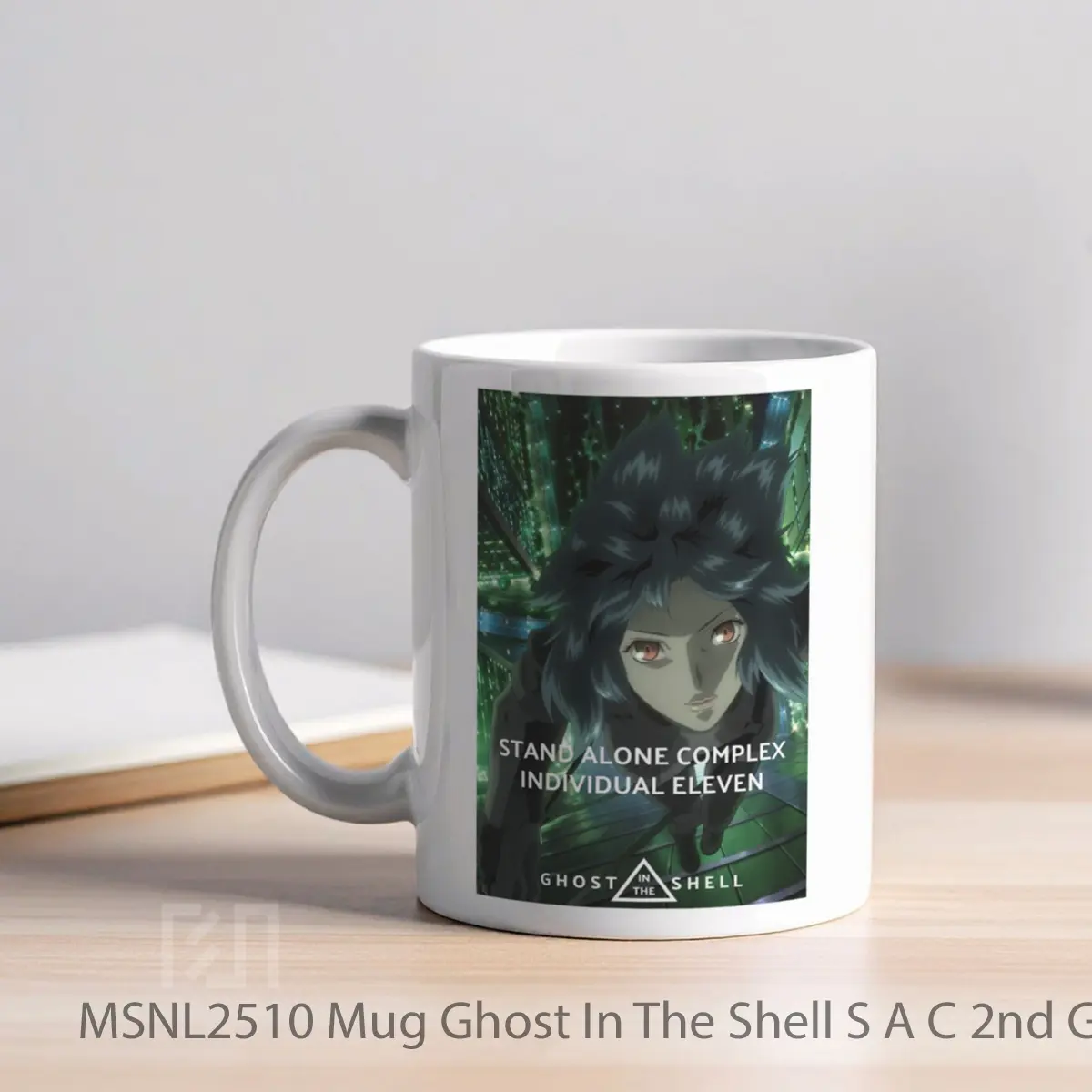 Mug Ghost In The Shell S A C 2nd Gig Individual Eleven Gelas Keramik Tema Film MSNL2510 - Tampak Kiri