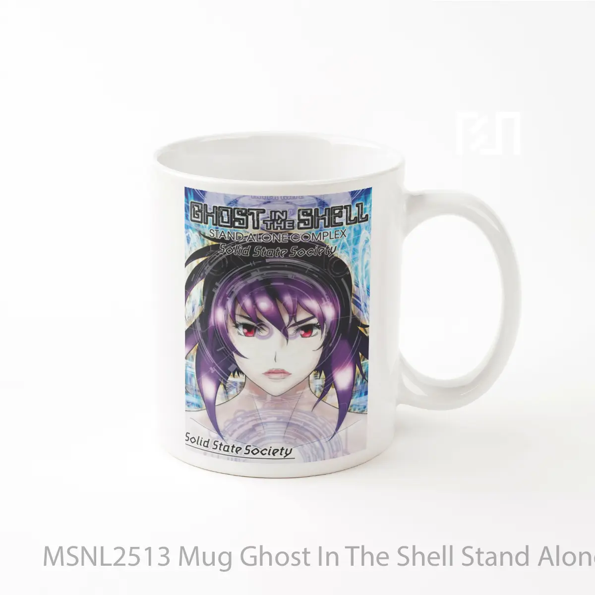 Mug Ghost In The Shell Stand Alone Complex Solid State Society Gelas Keramik Tema Film MSNL2513