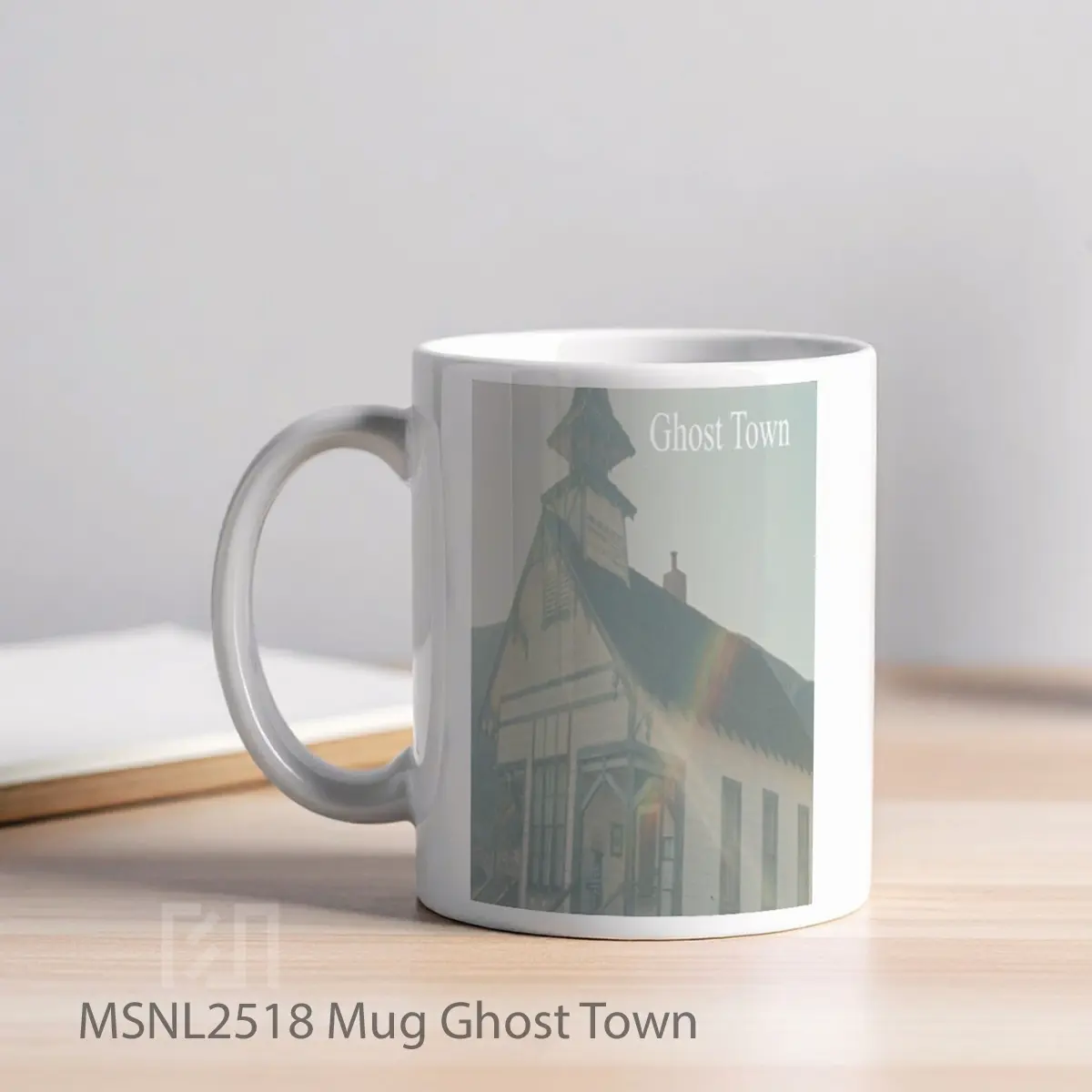 Mug Ghost Town Gelas Keramik Tema Film MSNL2518 - Tampak Kiri