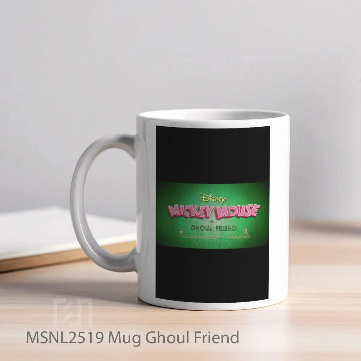 Mug Ghoul Friend Gelas Keramik Tema Film MSNL2519 - Tampak Kiri