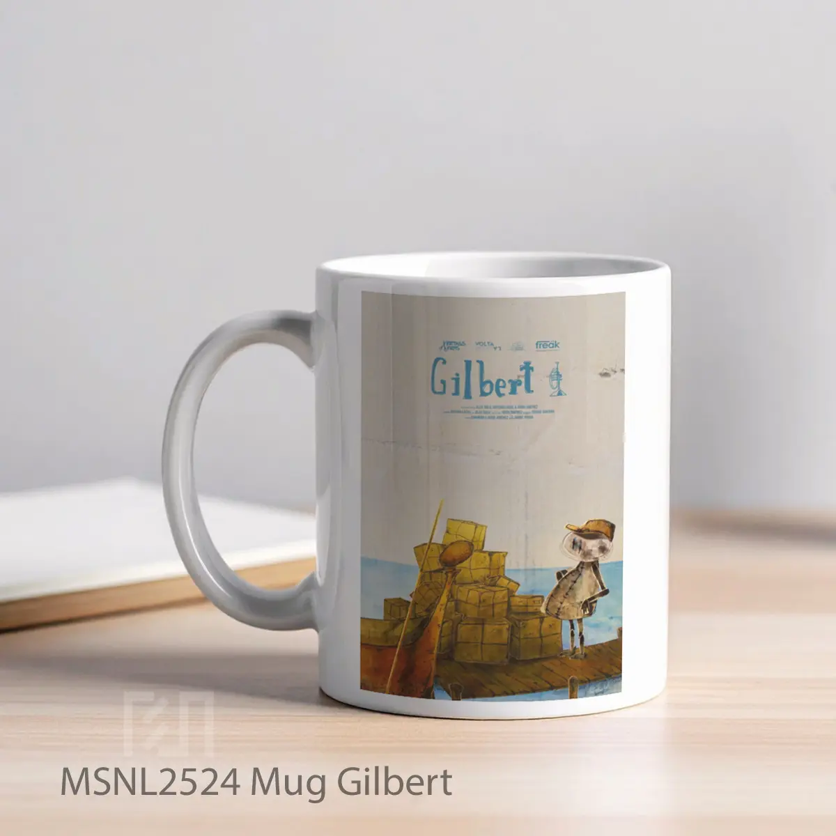 Mug Gilbert Gelas Keramik Tema Film MSNL2524 - Tampak Kiri