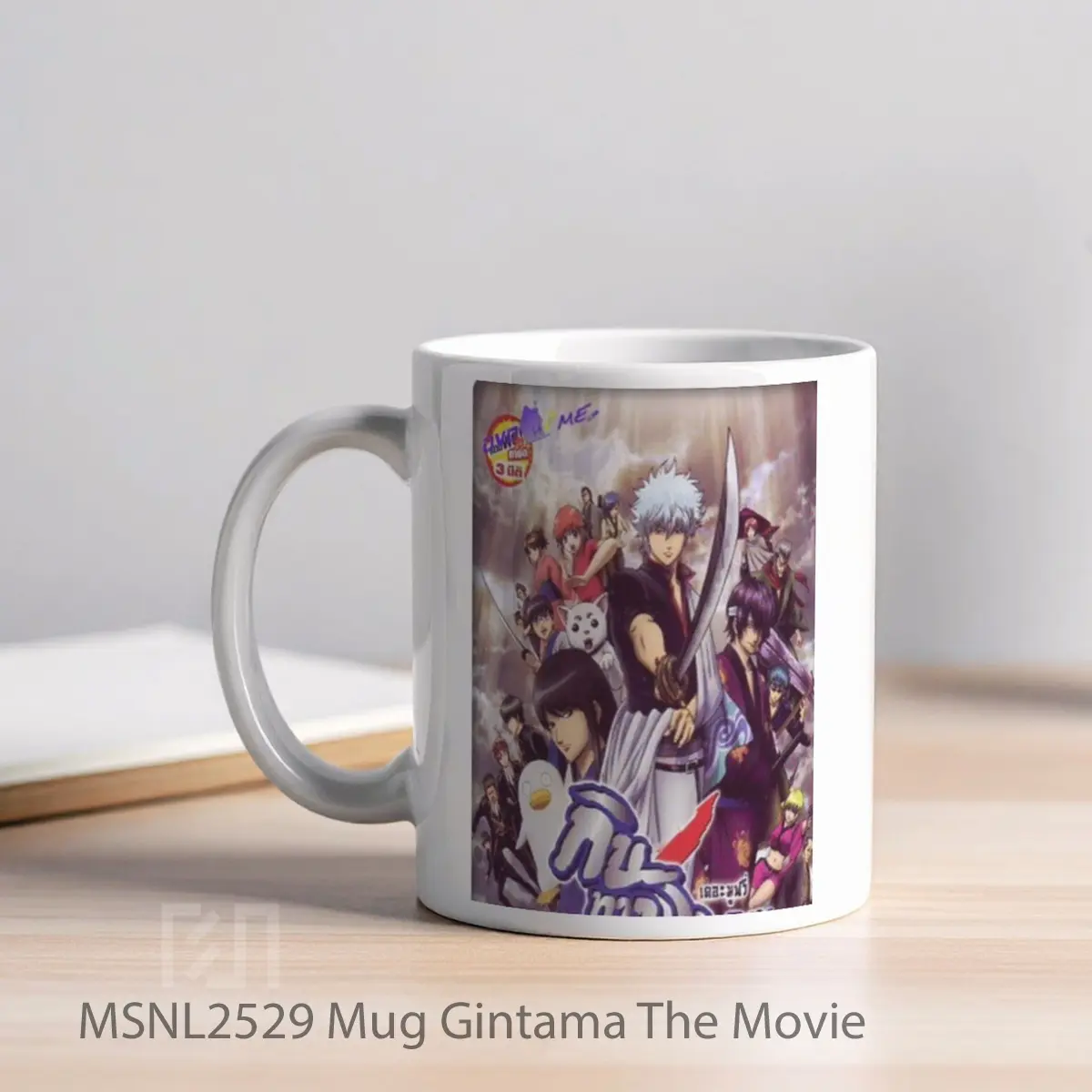 Mug Gintama The Movie Gelas Keramik Tema Film MSNL2529 - Tampak Kiri