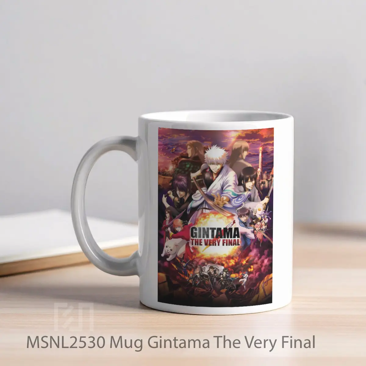 Mug Gintama The Very Final Gelas Keramik Tema Film MSNL2530 - Tampak Kiri
