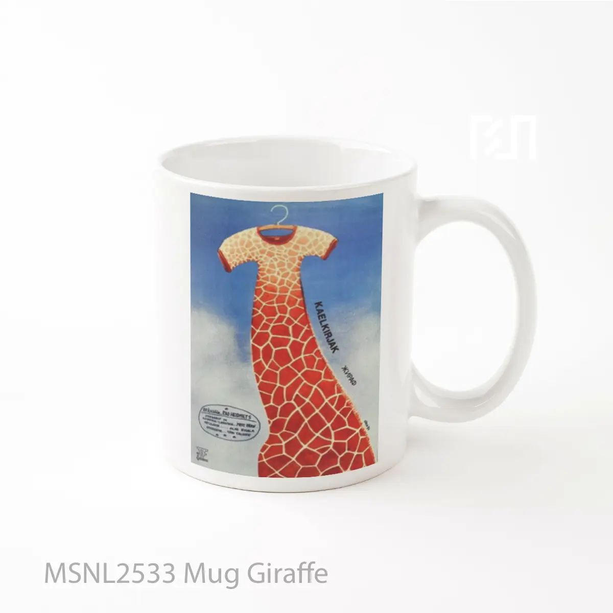 Mug Giraffe Gelas Keramik Tema Film MSNL2533
