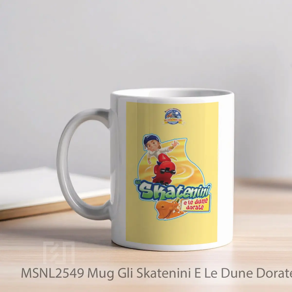 Mug Gli Skatenini E Le Dune Dorate Gelas Keramik Tema Film MSNL2549 - Tampak Kiri