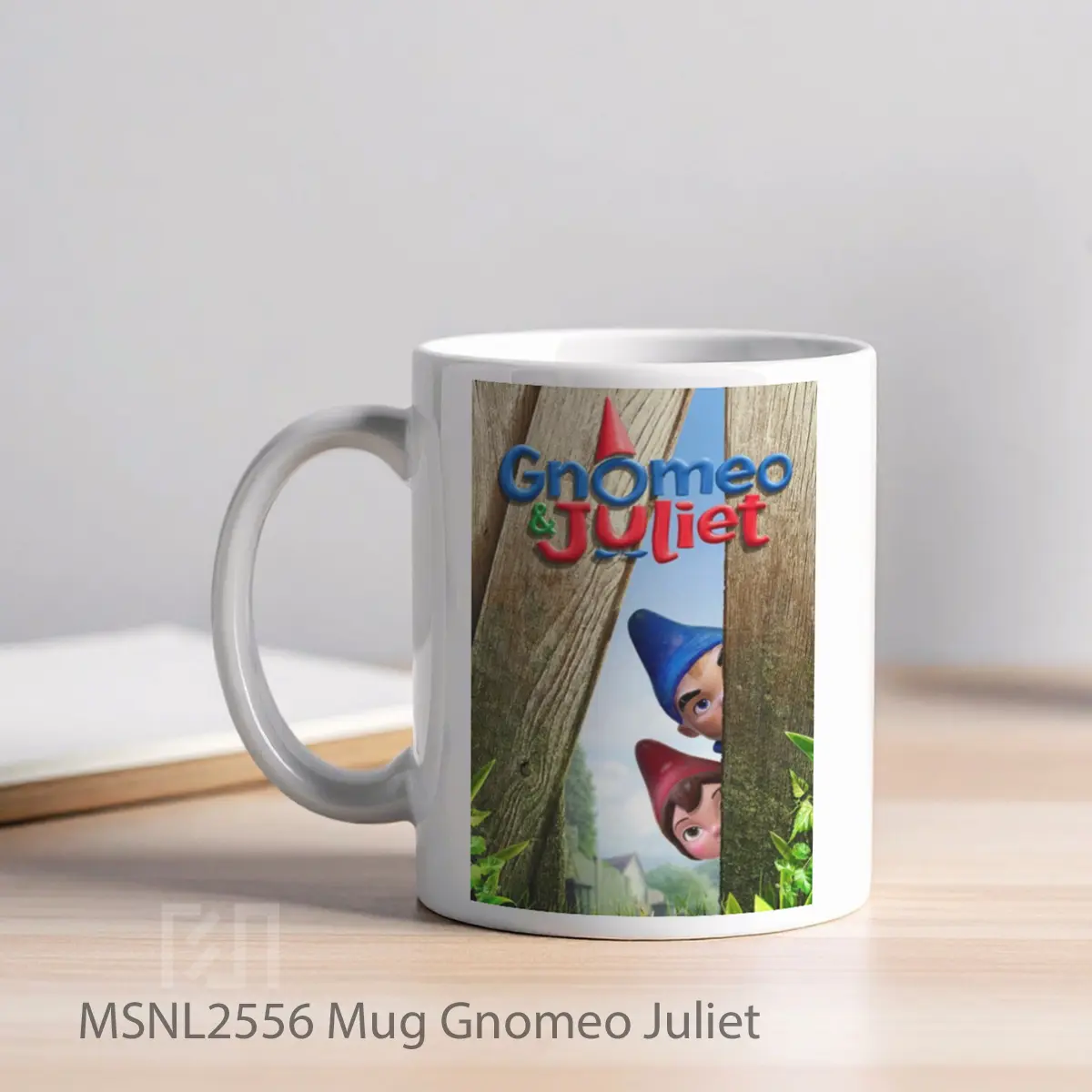 Mug Gnomeo Juliet Gelas Keramik Tema Film MSNL2556 - Tampak Kiri