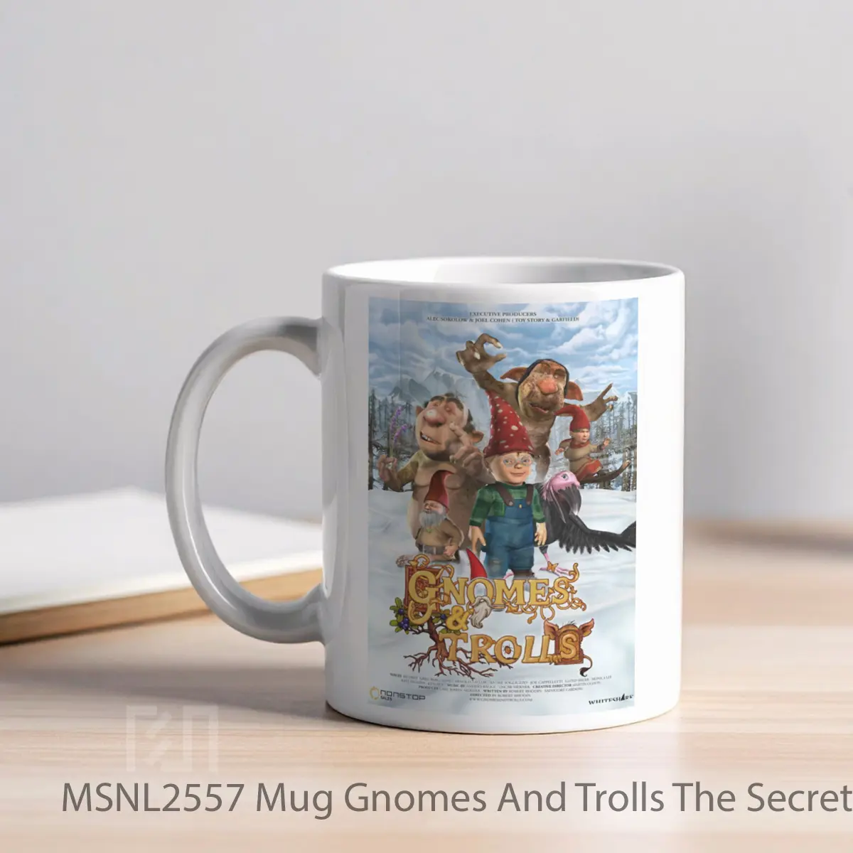 Mug Gnomes And Trolls The Secret Chamber Gelas Keramik Tema Film MSNL2557 - Tampak Kiri