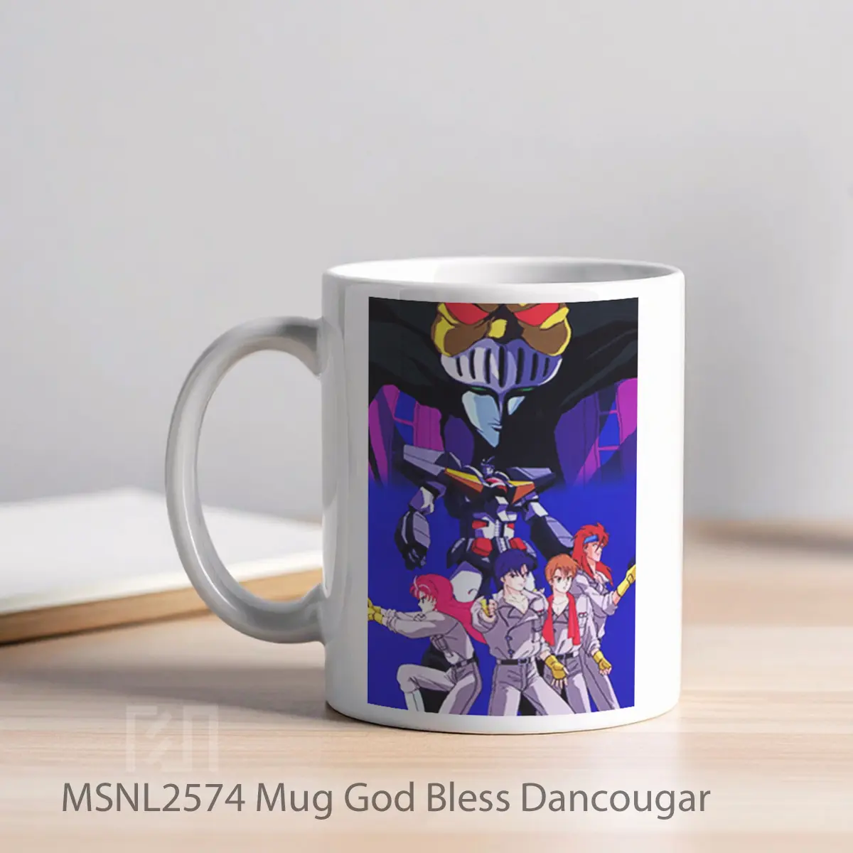 Mug God Bless Dancougar Gelas Keramik Tema Film MSNL2574 - Tampak Kiri
