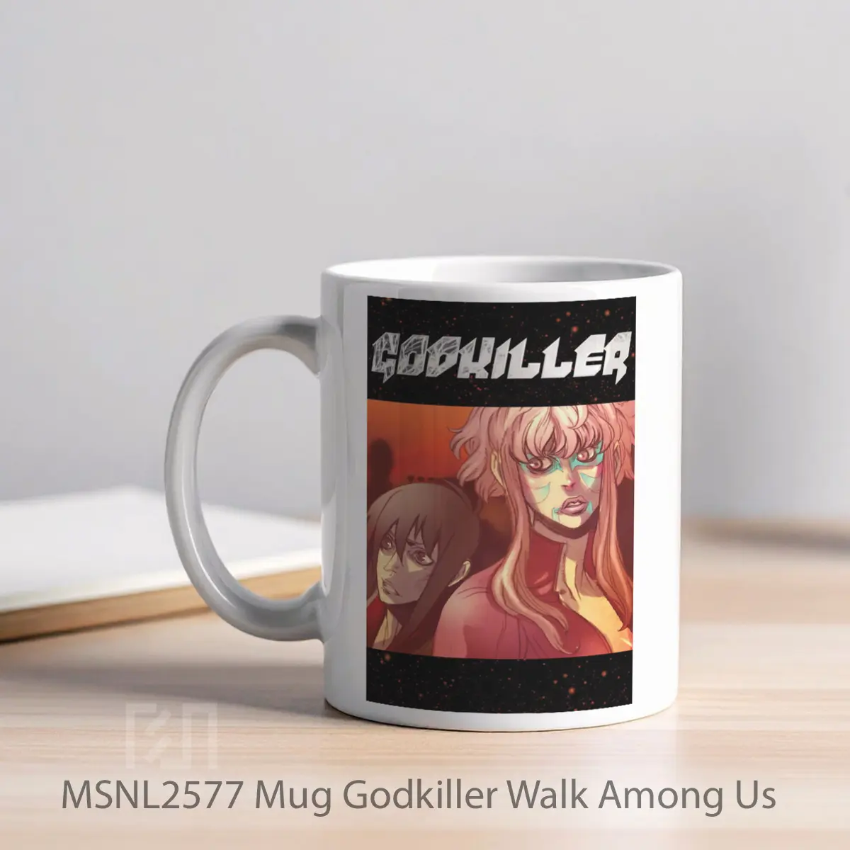 Mug Godkiller Walk Among Us Gelas Keramik Tema Film MSNL2577 - Tampak Kiri