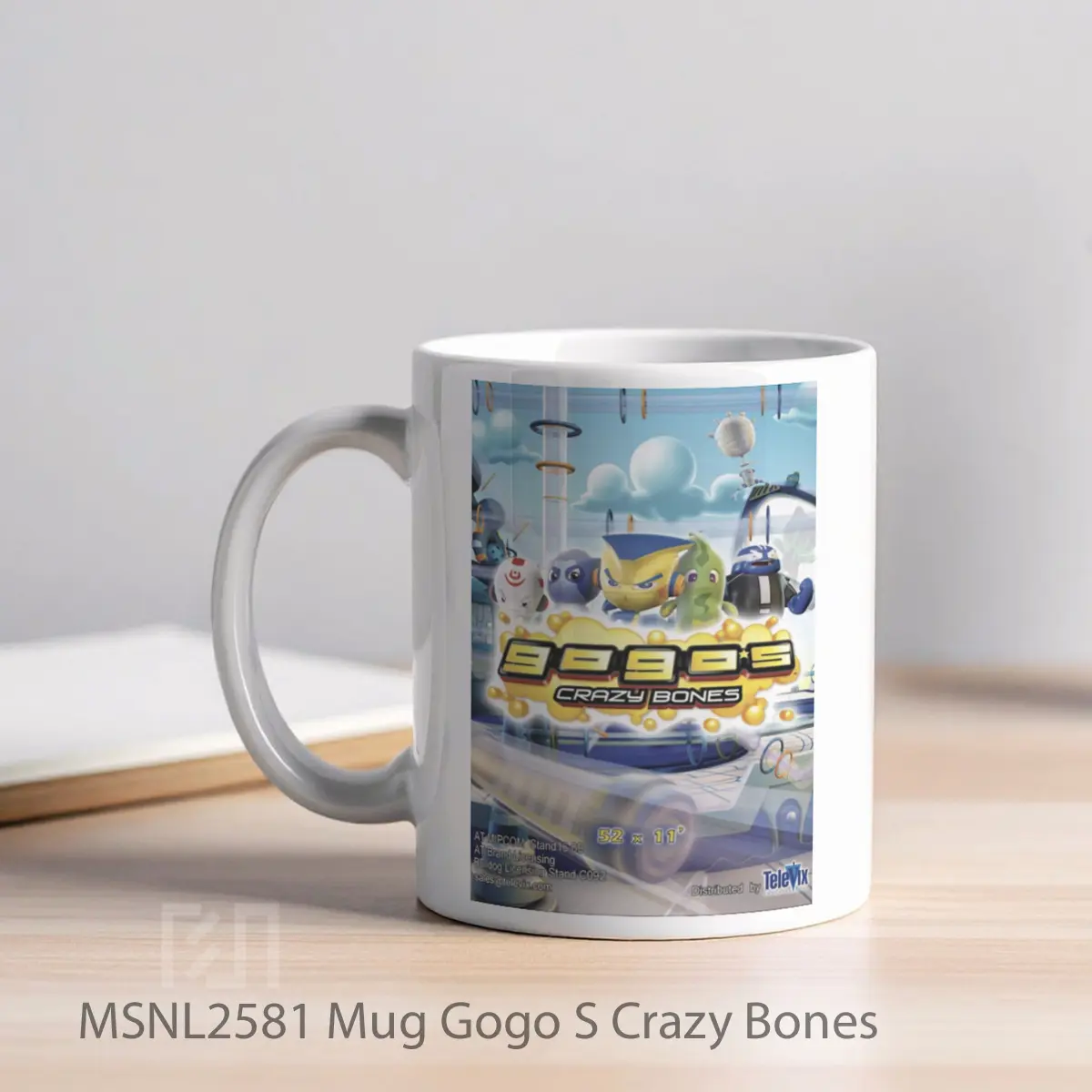 Mug Gogo S Crazy Bones Gelas Keramik Tema Film MSNL2581 - Tampak Kiri