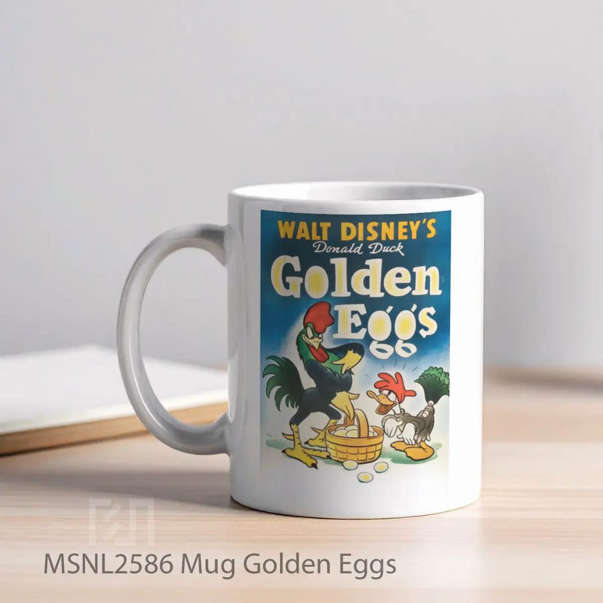 Mug Golden Eggs Gelas Keramik Tema Film MSNL2586 - Tampak Kiri