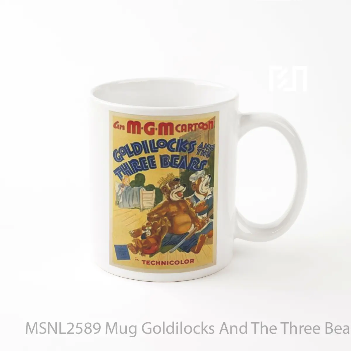 Mug Goldilocks And The Three Bears V1 Gelas Keramik Tema Film MSNL2589