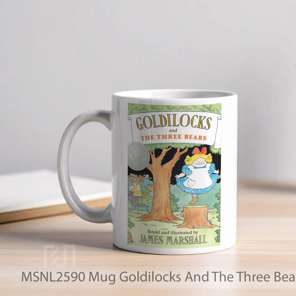 Mug Goldilocks And The Three Bears V2 Gelas Keramik Tema Film MSNL2590 - Tampak Kiri