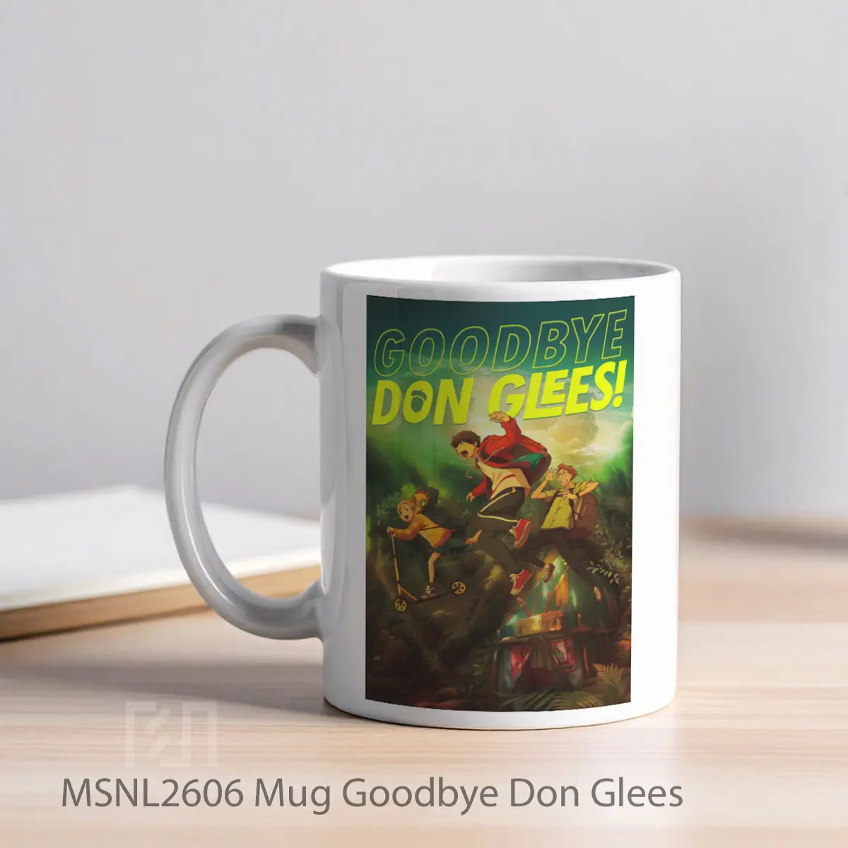 Mug Goodbye Don Glees Gelas Keramik Tema Film MSNL2606 - Tampak Kiri