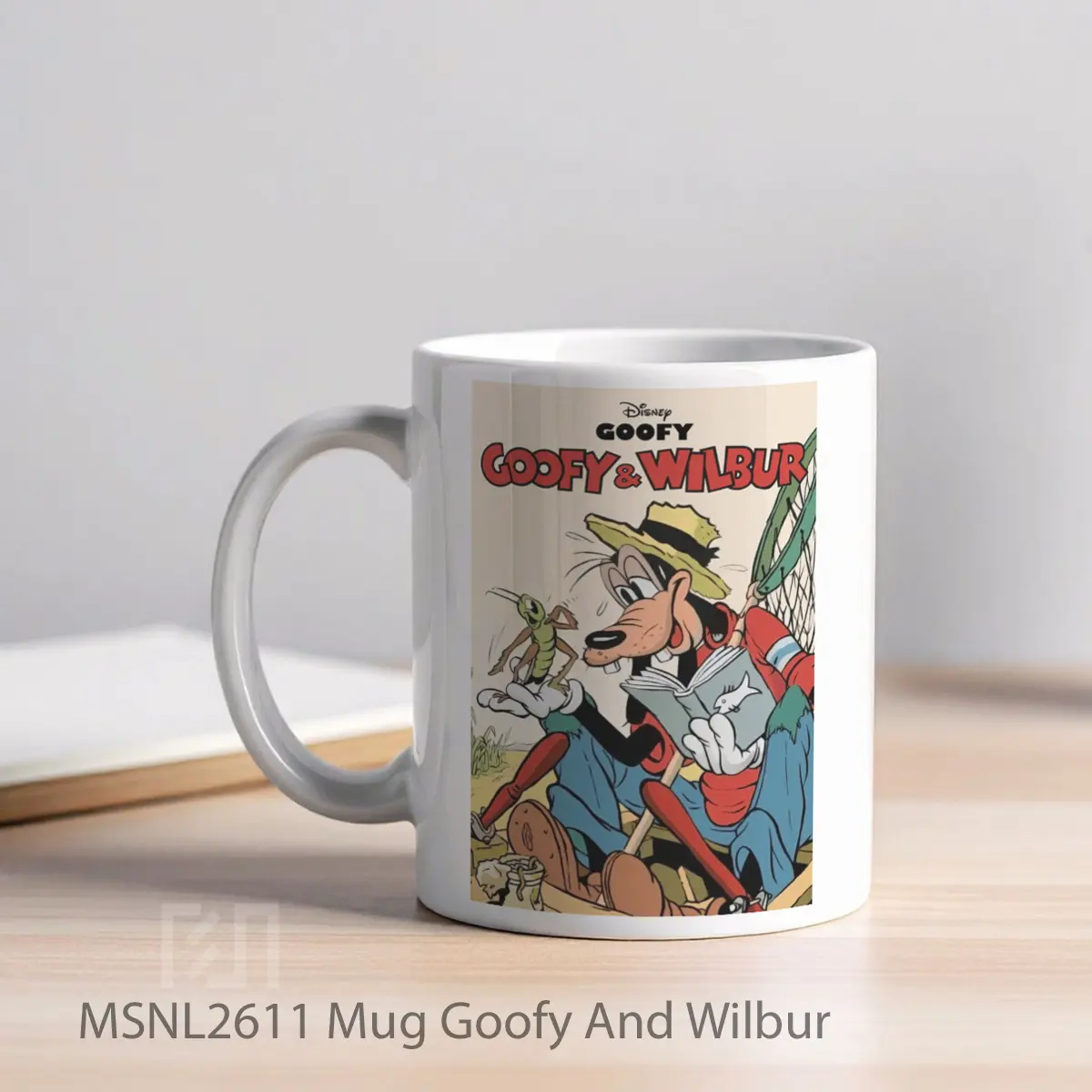 Mug Goofy And Wilbur Gelas Keramik Tema Film MSNL2611 - Tampak Kiri