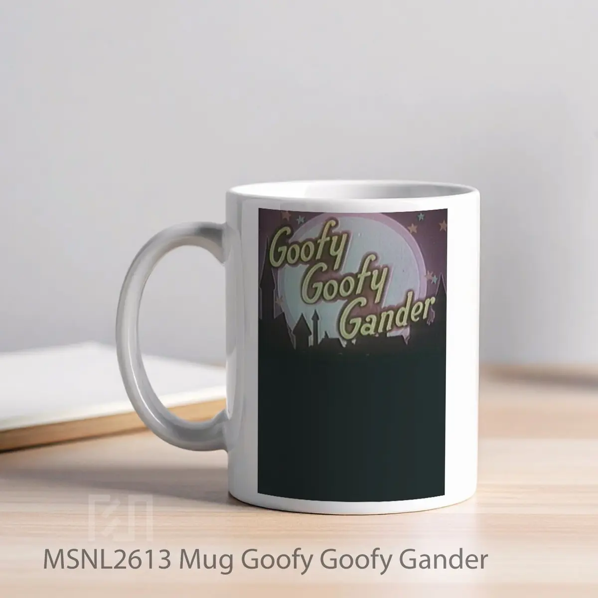 Mug Goofy Goofy Gander Gelas Keramik Tema Film MSNL2613 - Tampak Kiri
