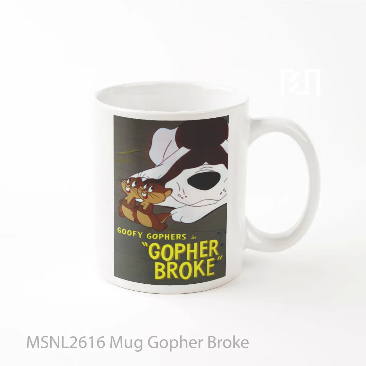 Mug Gopher Broke Gelas Keramik Tema Film MSNL2616