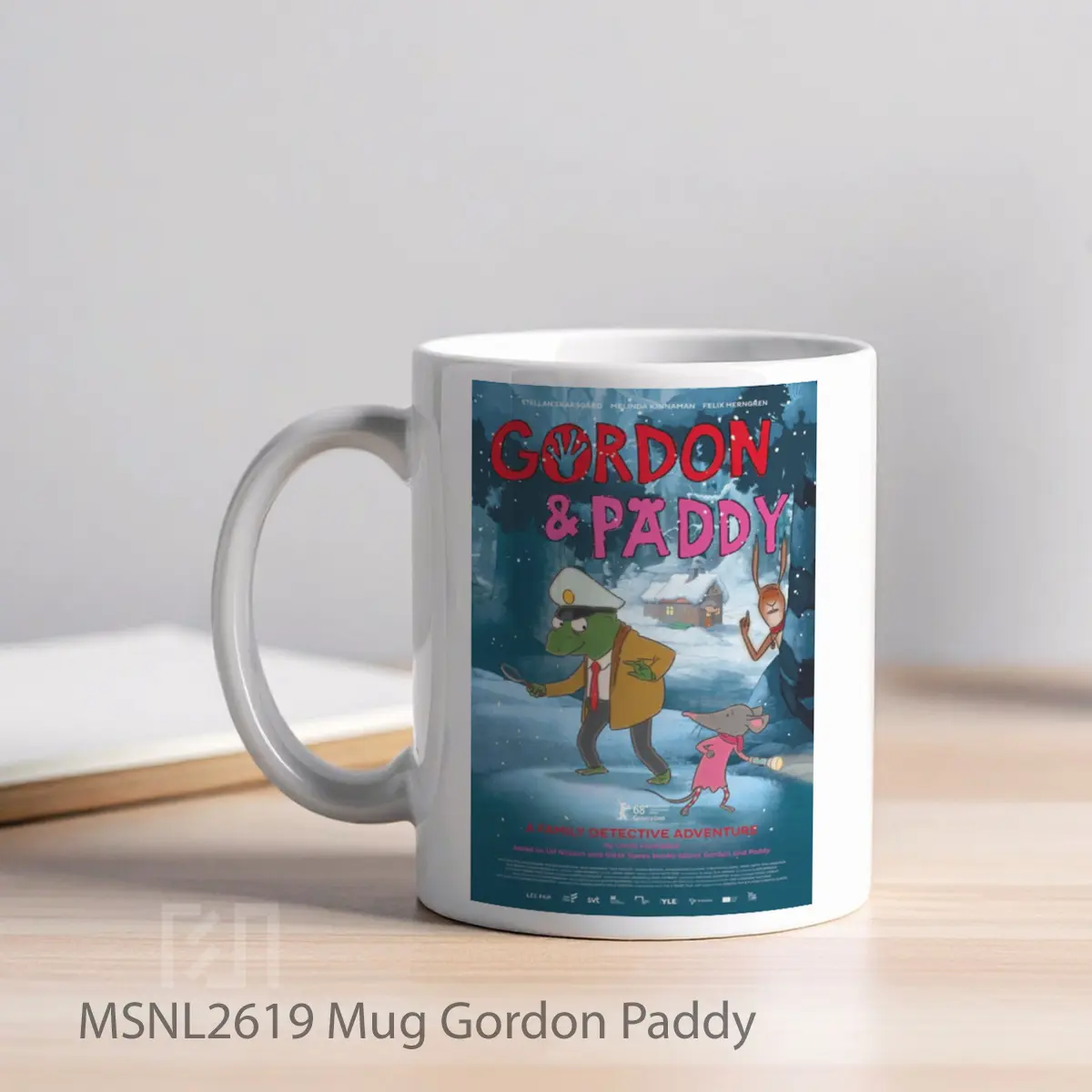 Mug Gordon Paddy Gelas Keramik Tema Film MSNL2619 - Tampak Kiri