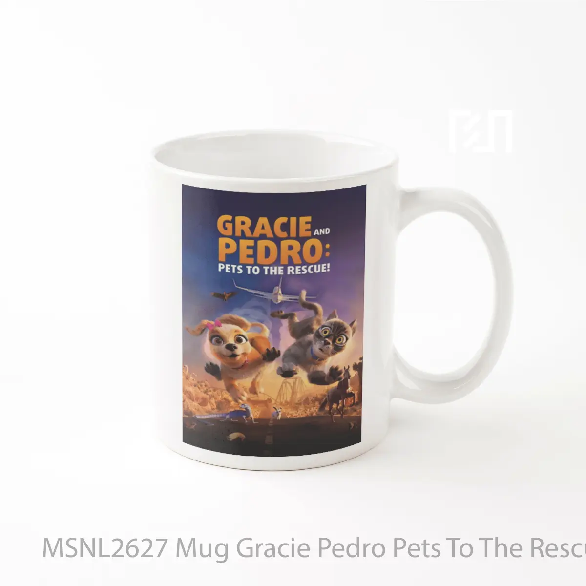 Mug Gracie Pedro Pets To The Rescue Gelas Keramik Tema Film MSNL2627