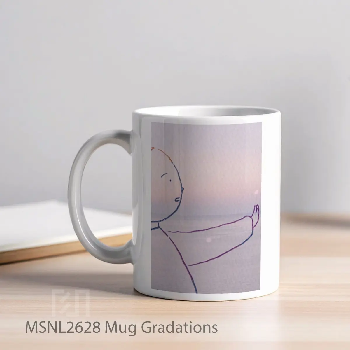 Mug Gradations Gelas Keramik Tema Film MSNL2628 - Tampak Kiri