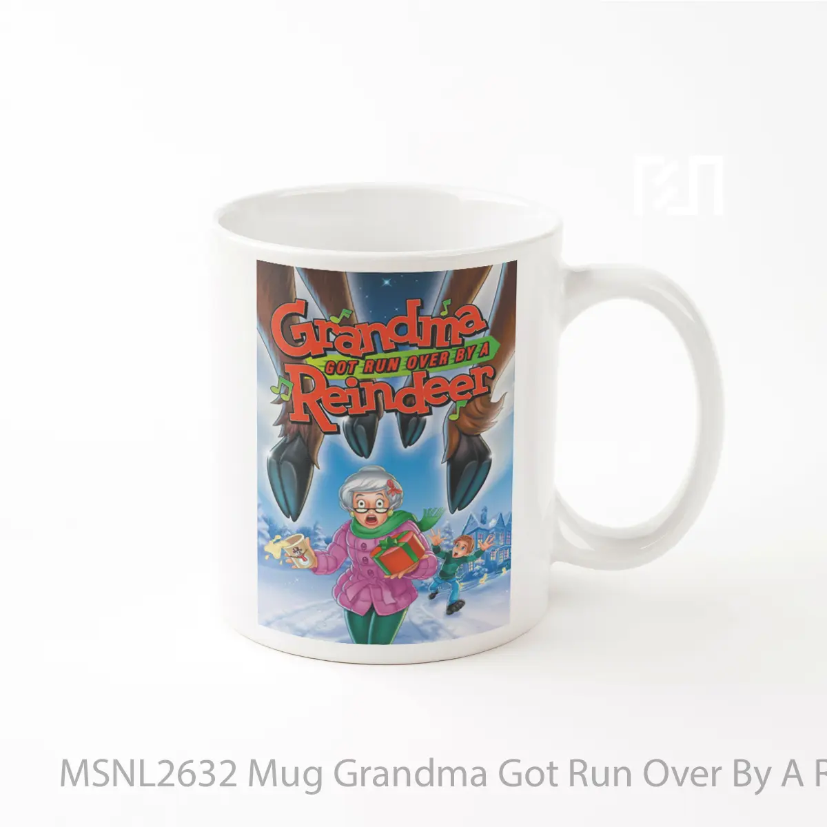 Mug Grandma Got Run Over By A Reindeer Gelas Keramik Tema Film MSNL2632